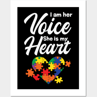 i am her voice she is my heart Posters and Art